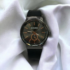 Men's Analog Silicon Strap Watch