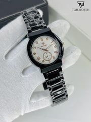 Men's Quartz Chain Strap Watch - 3 Pcs Water Resistant Timepieces